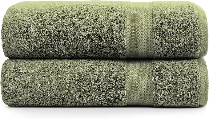 LANE LINEN 100% Ring Spun Cotton Luxury Bath Sheet 2 Pcs by LaneLinen