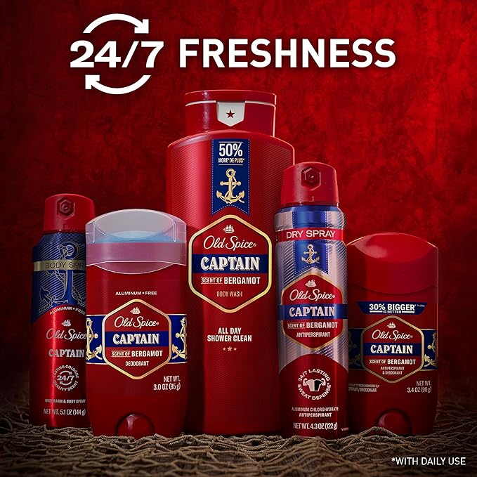 Old Spice Refreshing Body Wash for Men, 3X Defense, 24/7 Shower Fresh - Image 8
