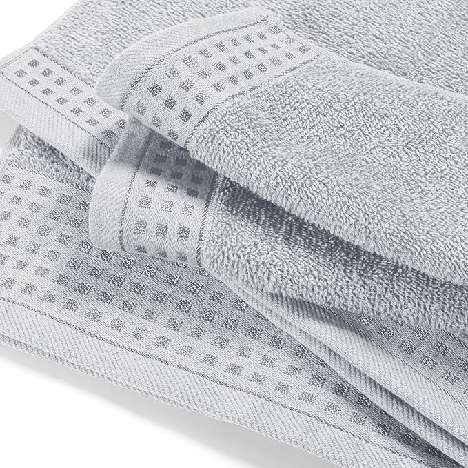 GLAMBURG Ultra Soft 3 Pack Cotton Towel Set, Contains a Bath Towel 28x55 inch - Image 2