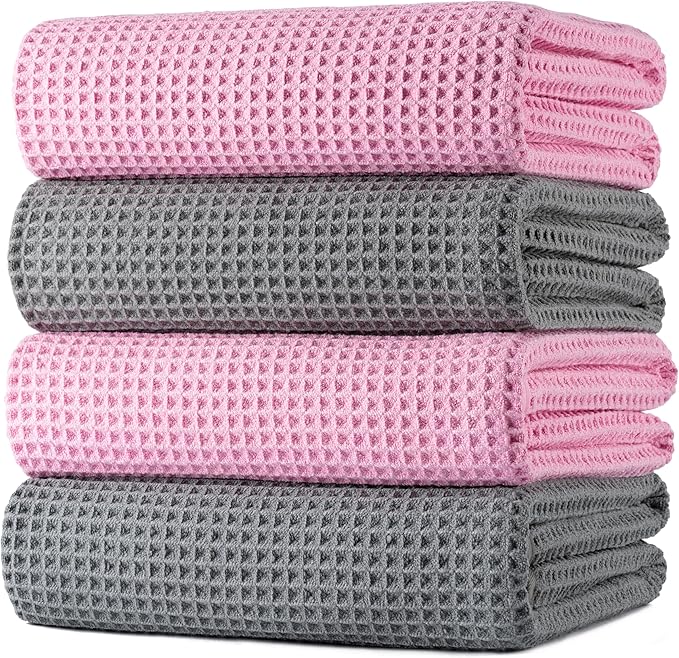 POLYTE 430 GSM Microfiber Oversize Quick Dry Lint Free Bath Towel, 60 x 30 in by Polyte