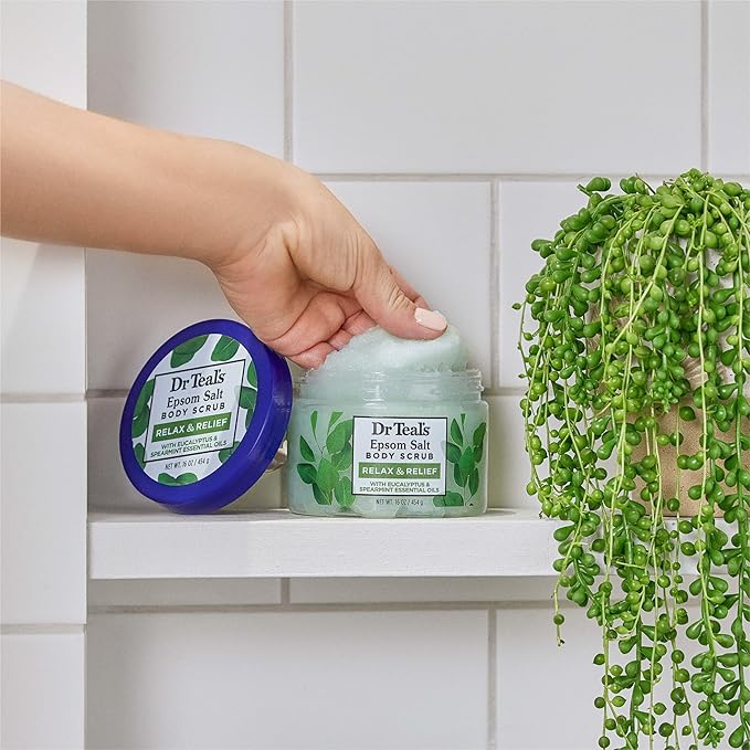 Dr Teal's Pure Epsom Salt Body Scrub, Relax & Relief - Image 6