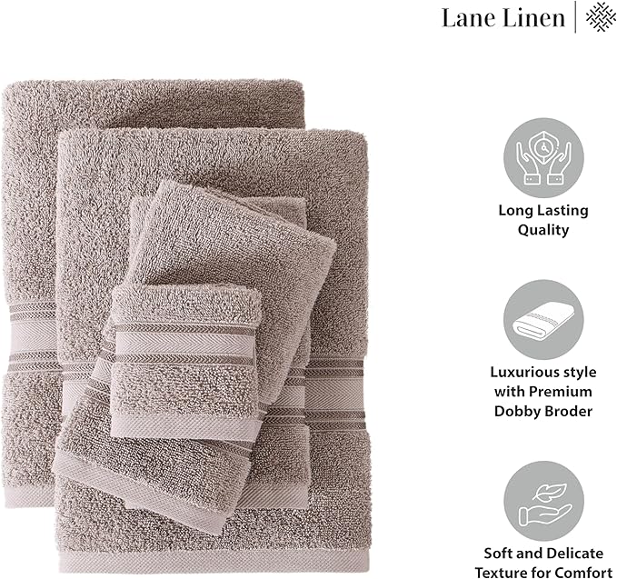LANE LINEN Luxury Bath Towels Set - Image 6
