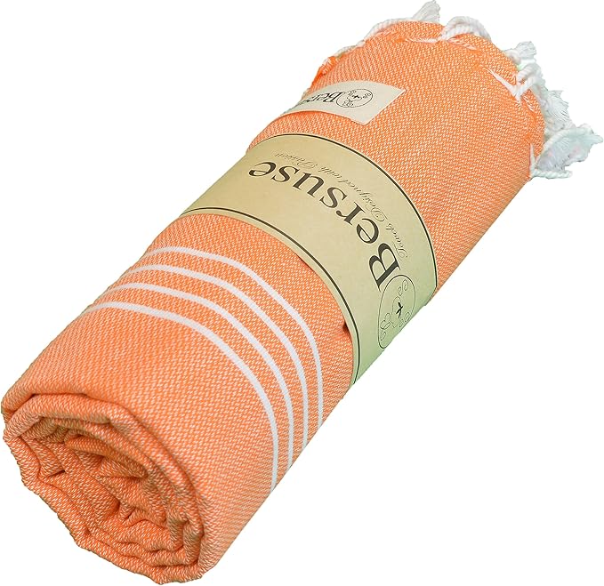 Bersuse Towels Anatolia XL Beach Blanket Throw Blanket Turkish Towel 100% - Image 9