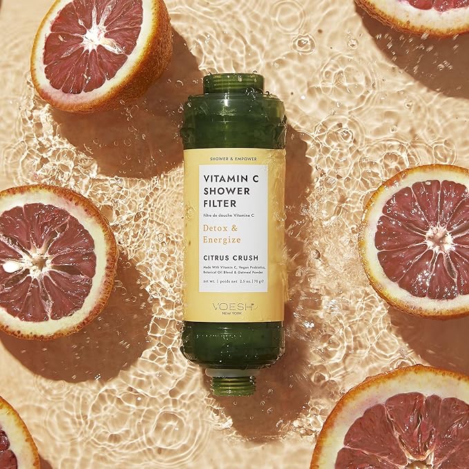 VOESH Vitamin C Shower Filter, Citrus Crush, Shower Aromatherapy, Water Purifier - Image 2