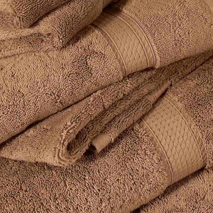 SUPERIOR Egyptian Cotton Pile 6 Piece Towel Set, Includes 2 Bath, 2 Hand - Image 8