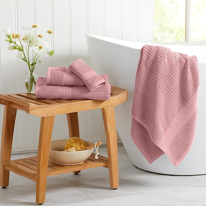 Springtree Home 100% Cotton Bath Towel Set of 4 | Super Soft & Absorbent - Image 6