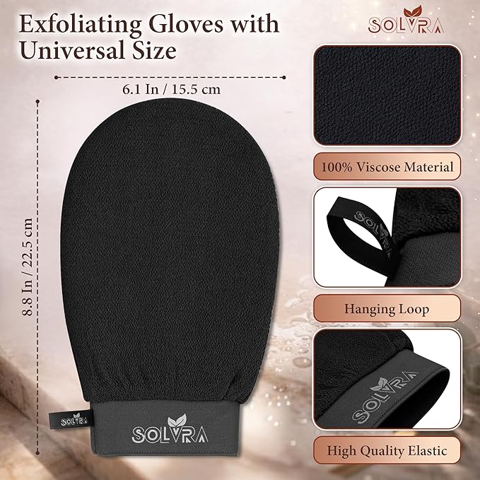 Exfoliating Gloves –100% Vegan Viscose Kessa Mitt - Image 2