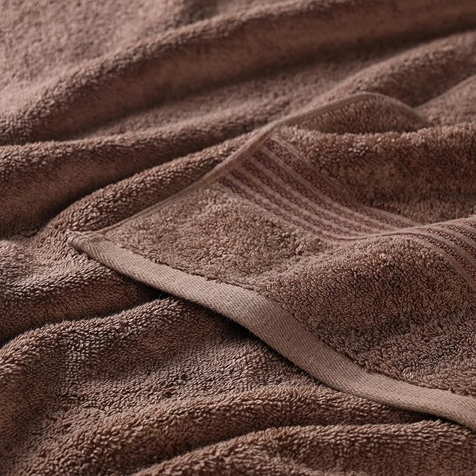 Superior Egyptian Cotton 8-Piece Towel Set, Guest Bath Decor Essentials - Image 4