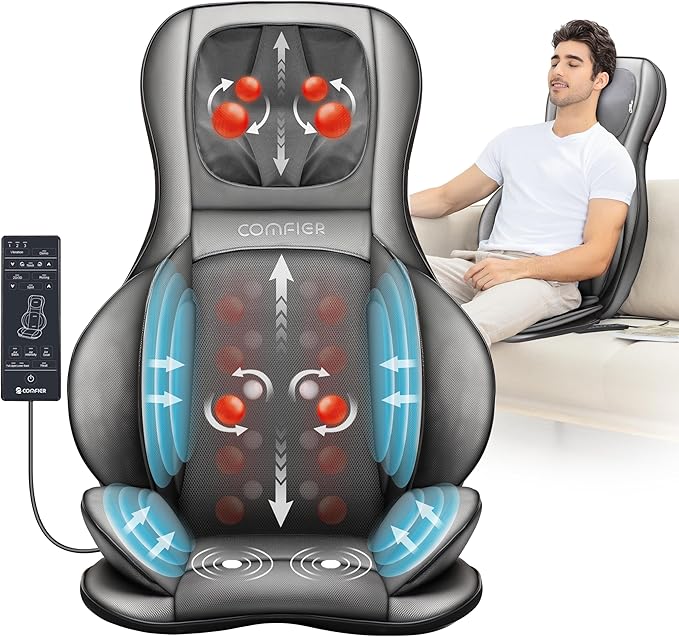 COMFIER Back Massager for Pain Relief Deep Tissue, Shiatsu Neck and Back by COMFIER