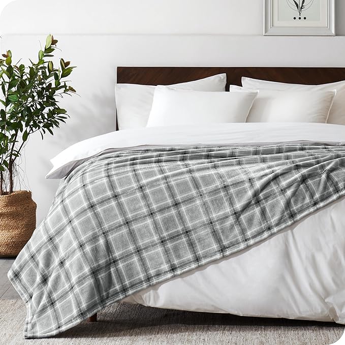 Bare Home Textured Fleece Blanket - Image 4