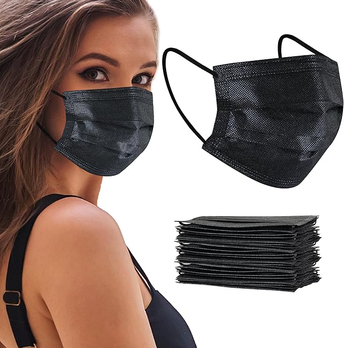 akgk 50Pcs Disposable Face Masks, 3 Ply Disposable Masks - Image 9