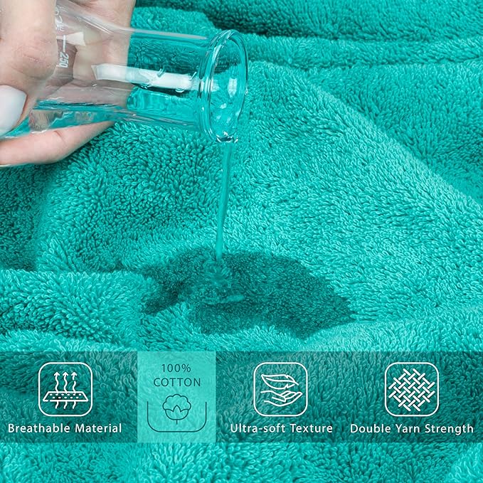 Cotton Paradise 100% Cotton 40x80 Oversized Bath Sheet, Extra Large Turkish - Image 4