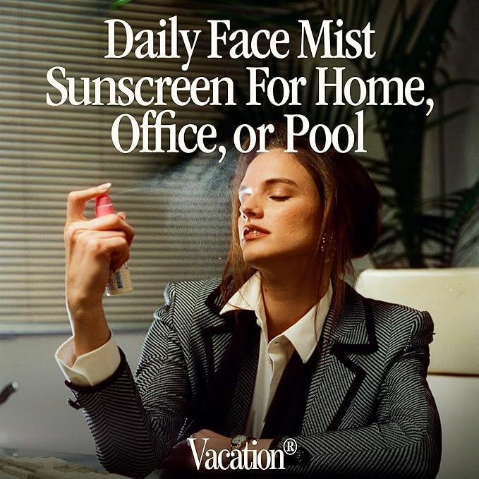 Vacation Mini Super Spritz SPF 50, Water-Resistant, Daily Face Sunscreen Spray - Image 3