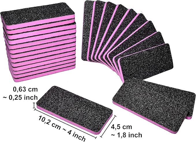 New AMT 25 PCS Pedicure Foot File Grit 60/60, Nail Files - Image 6