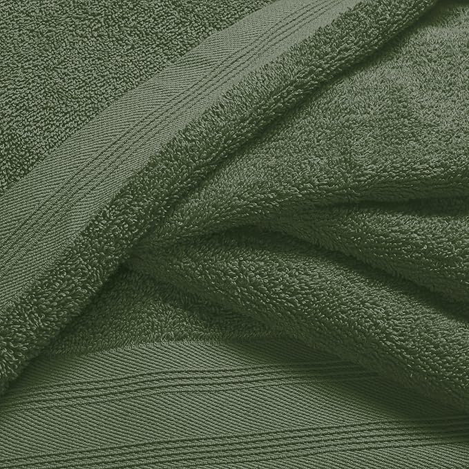 Ultra Soft 6 Pack Cotton Towel Set, Contains 2 Bath Towels 28x55 inch, 2 Hand - Image 2