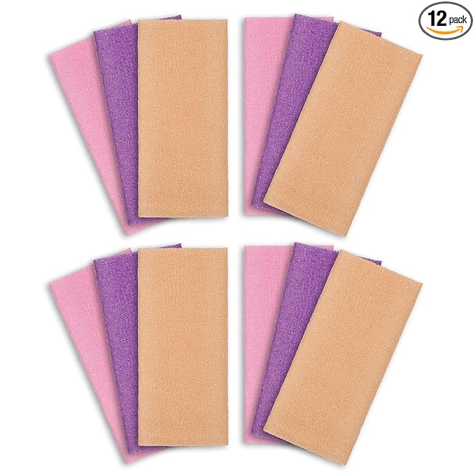 ARCH&M Exfoliating Washcloth 12 Pack Back Scrubber by ARCHM