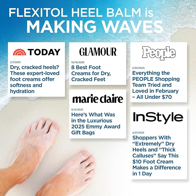 Flexitol Heel Balm Twin Pack, Cracked Heel Cream & Foot Balm, Intensive - Image 7