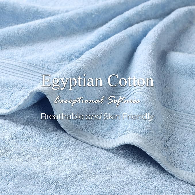 Superior Egyptian Cotton 6-Piece Towel Set, Bathroom Essentials, Towels - Image 7