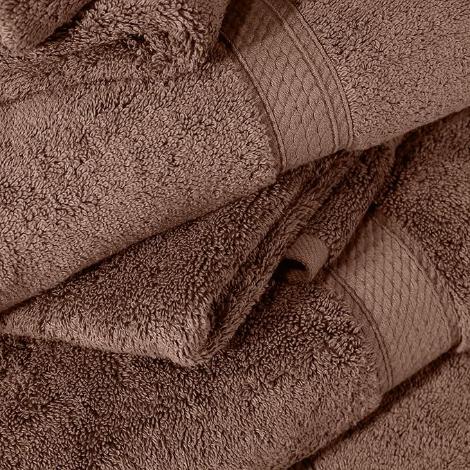 SUPERIOR Egyptian Cotton Pile 6 Piece Towel Set, Includes 2 Bath, 2 Hand - Image 8