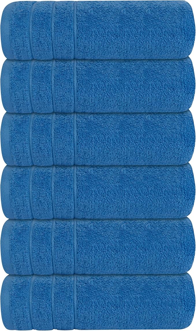 Tens Towels Pack of 6 Hand Towels, 100% Cotton, Lighter Weight, Quick to Dry - Image 9