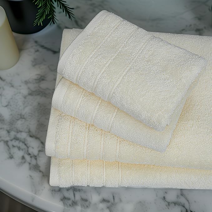 Tens Towels Pack of 8 Towels Set, 2 Extra Large Bath, 2 Hand, 4 Washcloths - Image 2