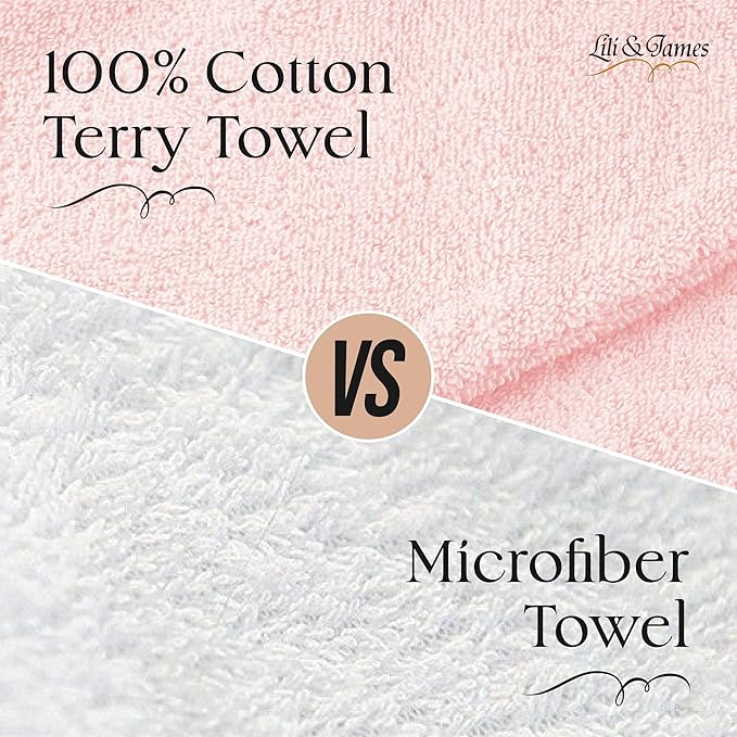 Lili&James 100% Cotton Hair Towel Wrap - Image 4