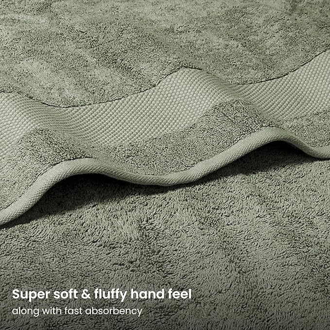BIOWEAVES 100% Organic Cotton 700 GSM Plush Premium Washcloths 13" x 13" GOTS - Image 2