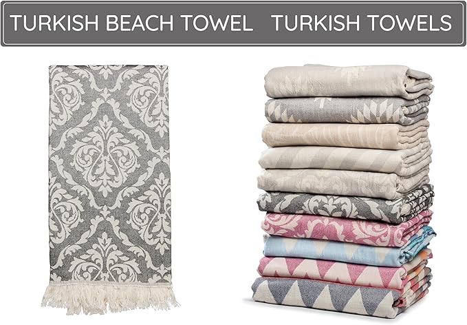 Premium Turkish Beach Towel – 35"x67" – 100% Cotton – Quick Dry Towel & Sand - Image 9