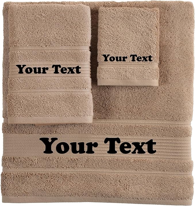 Personalize Your Towels with Custom Embroidery: Names, and Initials. Perfect - Image 2