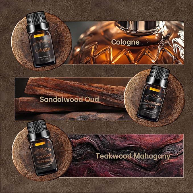 Men Essential Oils Set for Diffuser, Father's Day Gift for Men - Image 2