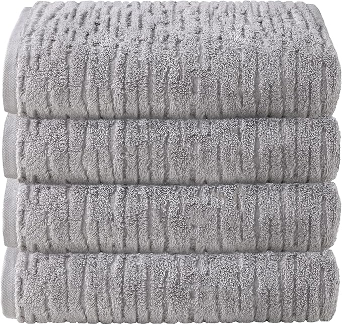 SKL Home CloudSoft Cotton Luxury 4 Pc Bath Towel Set by SKLHomebySaturdayKnightLtd