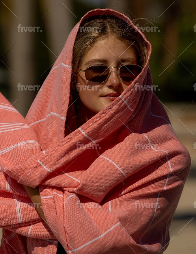 Turkish Pestemal Towel Bath Beach Towel Yoga Sarong Gym Spa Sauna Peshtemal - Image 3
