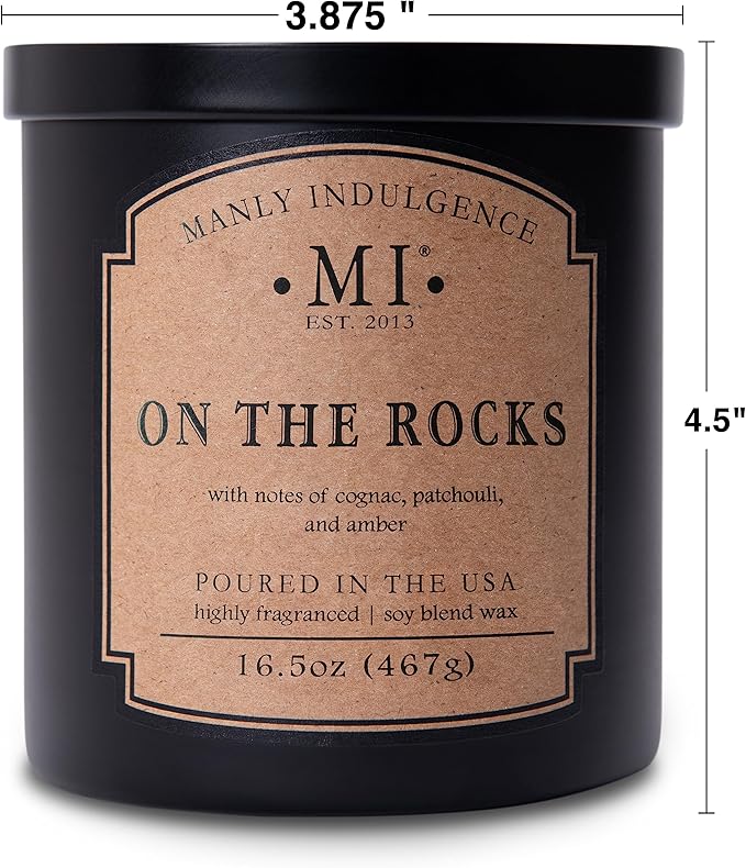 Manly Indulgence On The Rocks Scented Candles - Image 4