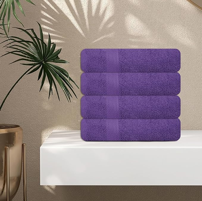 Large Bath Towels Bulk Set of 12 – 100% Cotton Terry – 24" x 50" – Quick Dry - Image 6