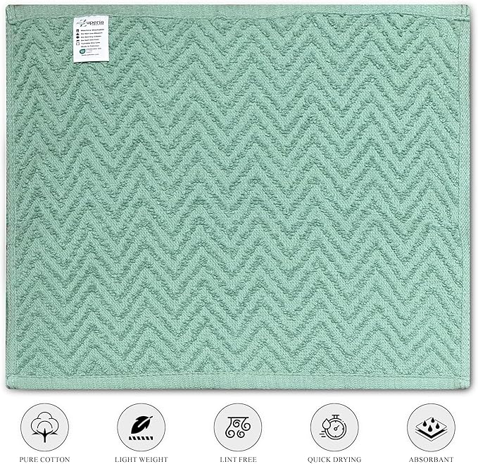 ZUPERIA Zigzag Multicolor Wash Cloths -32 Pack -12" x 12"- Highly Absorbent - Image 3