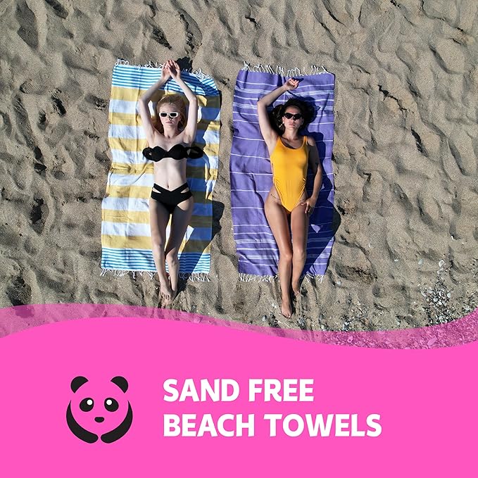 HAVLULAND Turkish Beach Towels, Oversized 40"x72" Turkish Bath Towel, Highly - Image 6