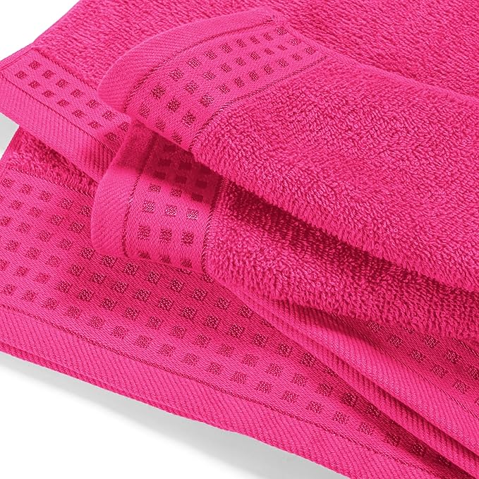 GLAMBURG Ultra Soft 3 Pack Cotton Towel Set, Contains a Bath Towel 28x55 inch - Image 2