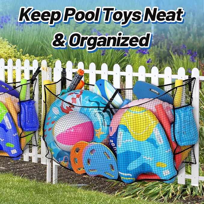2Pcs Large Pool Float Toy Storage Net - Image 7