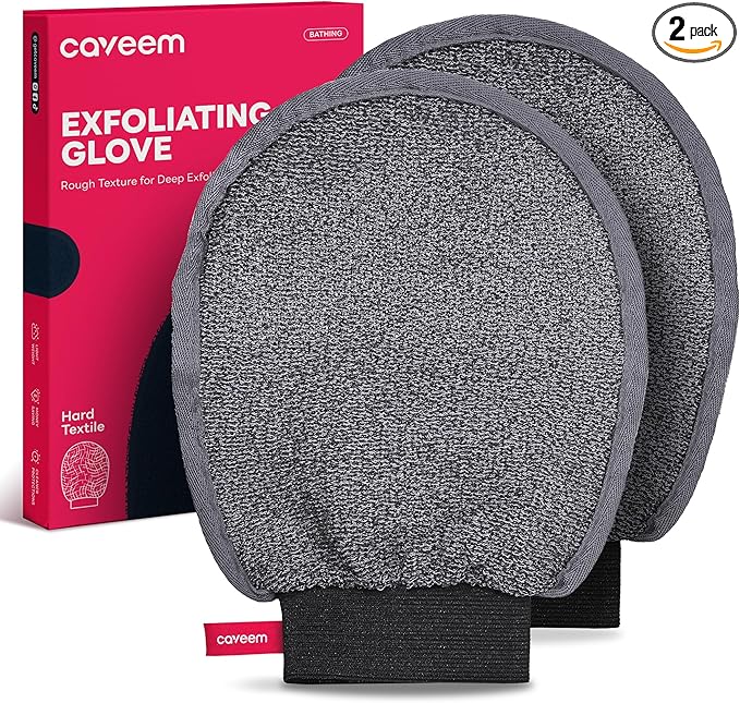 Caveem Exfoliating Mitt, Body Scrubber by Caveem
