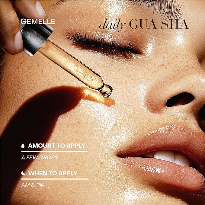 GEMELLE Lymphatic Gua Sha Face Oil | 10x Award Winner | Vitamin C, E & A | Detox - Image 7