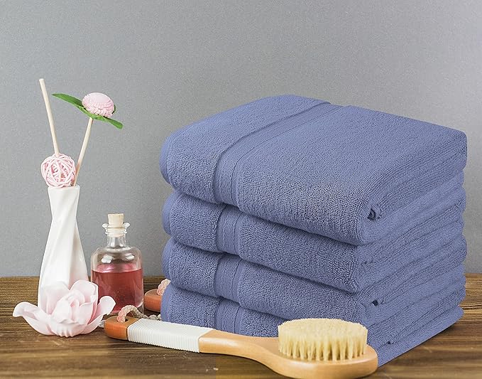 Towel and Linen Mart 4 Pieces Bath Towel Sets - Image 6