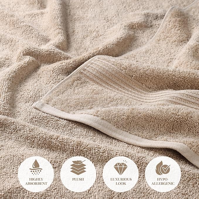 Superior Egyptian Cotton 4-Piece Bath Towel Set - Image 8