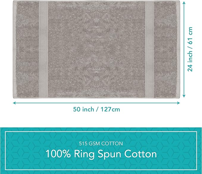 Pleasant Home Bath Towels Set of 6 100% Cotton, 515 GSM | Lightweight, Soft & - Image 8