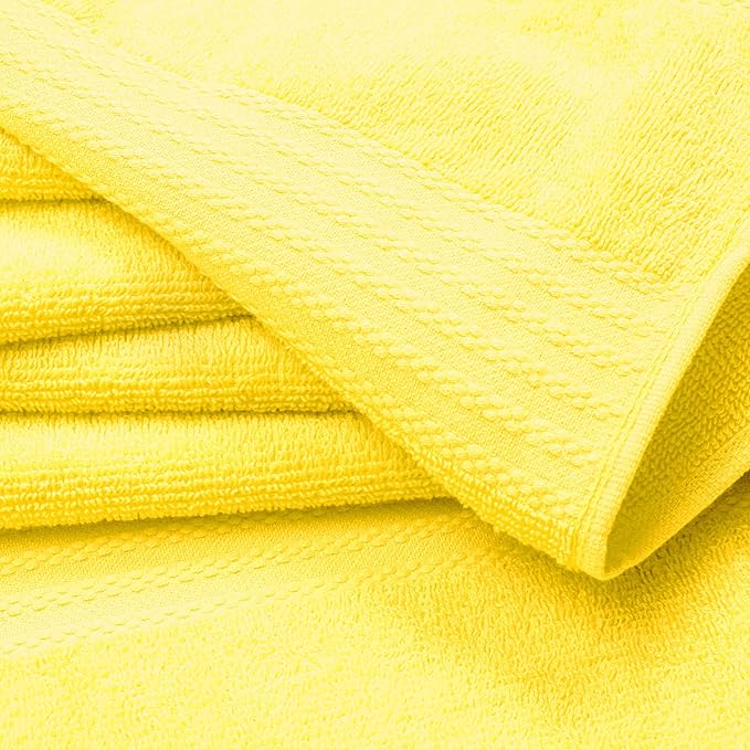 GLAMBURG Premium Cotton Oversized 2 Pack Bath Sheet 35x70-100% Pure Cotton - Image 2