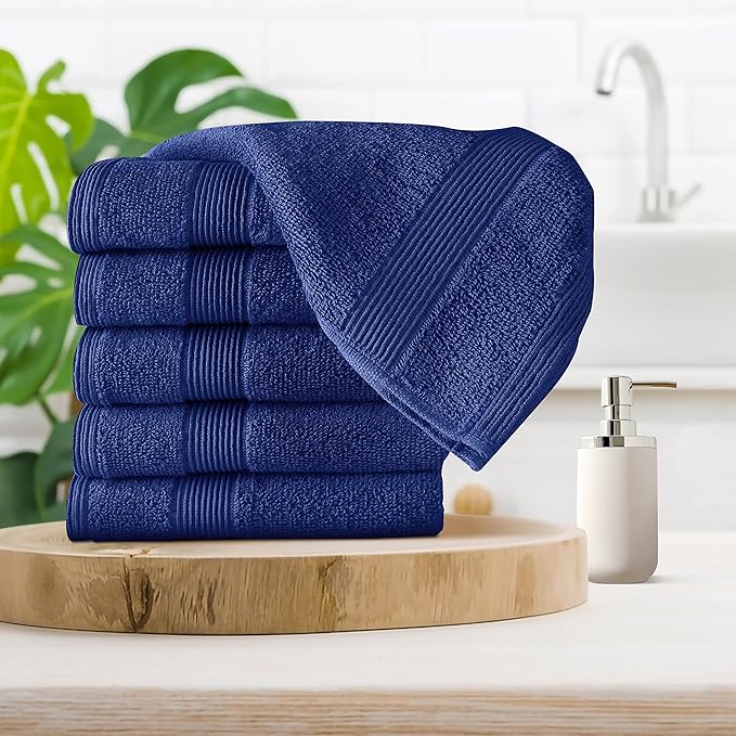 Belizzi Home Ultra Soft 6-Piece Hand Towel Set 16x28-100% Ringspun Cotton - Image 3