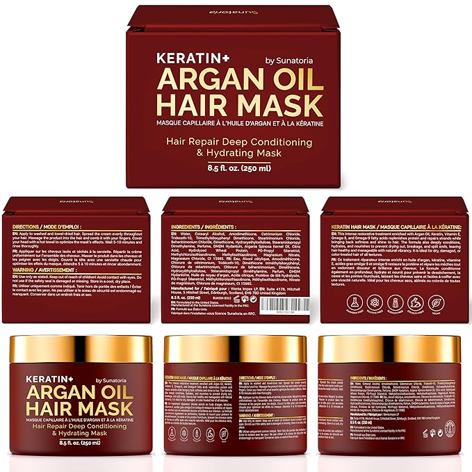 SUNATORIA Hair Mask with Keratin & Argan Oil - Image 7