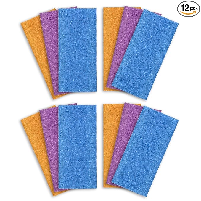ARCH&M Exfoliating Washcloth 12 Pack Back Scrubber by ARCHM