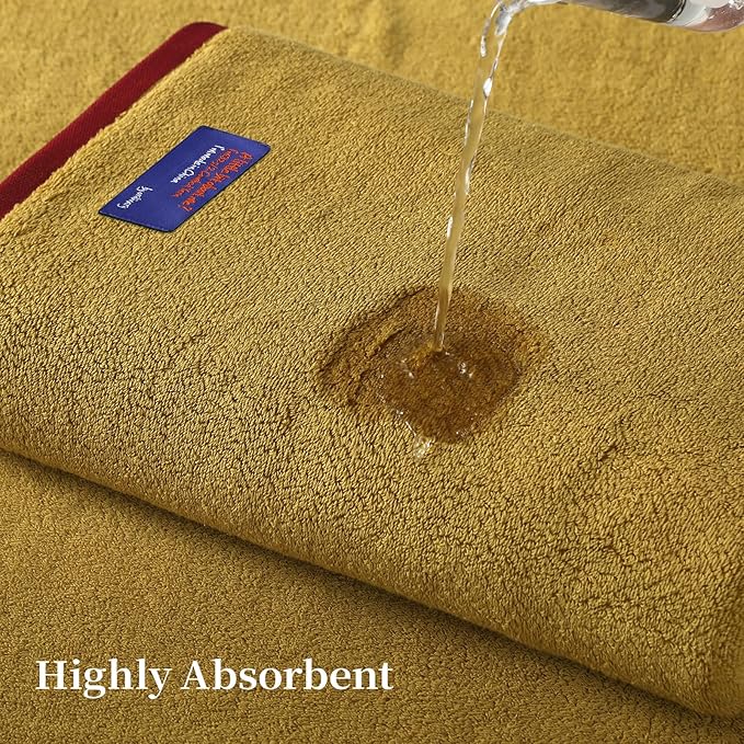 REDKISS 100% Cotton 2 Pack Luxury Bath Towels 27 x 54 Inches, Oversized Bath - Image 5