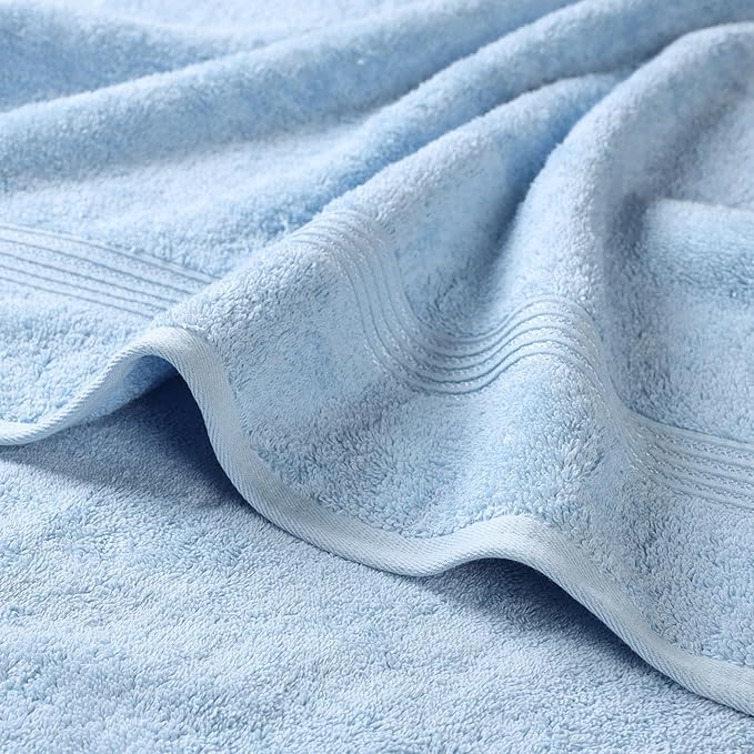 Superior Egyptian Cotton 2-Piece Bath Sheet Towel Set, Oversized Body Towels - Image 3