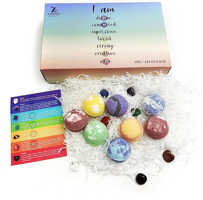Chakra Healing Gemstones Bath Bombs. 15 Essential Oil Bath Bombs. Real Chakra - Image 8